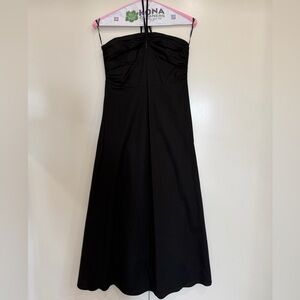 Classic Black Strapless Sundress